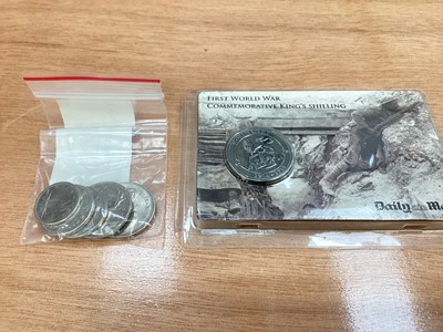 Lot 553 - World - Mixed coins & banknotes to include a small quantity of G.B. silver & other issues (Qty)