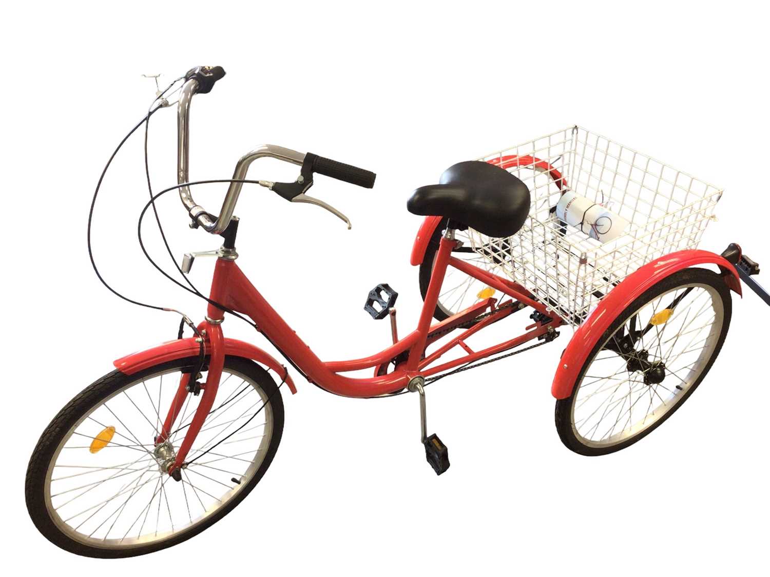 Lot 2022 - Adult Tricycle with shopping basket, in as new condition.