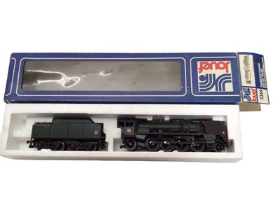 Lot 1979 - Wills Finecast constructed LNER K3 Class 2-6-2 locomotive and tender, SNCF French diesel BB-9001, Rivarossi 0-4-0 tank engine and Jouef 2-8-2 SNCF French tender locomotive 141-P-102, boxed 8269 (4)