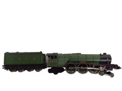 Lot 1980 - Trix OO gauge LNER 4-6-2 tender locomotive "A H Peppercorn" 525, boxed 1186 and LNER 4-6-2 tender locomotive "Flying Scotsman" 4472, box 1180 (2)