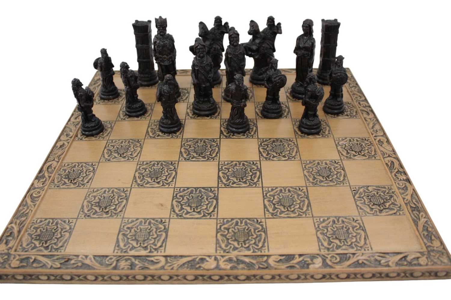 Lot 2579 - Two novelty chess sets with boards.
