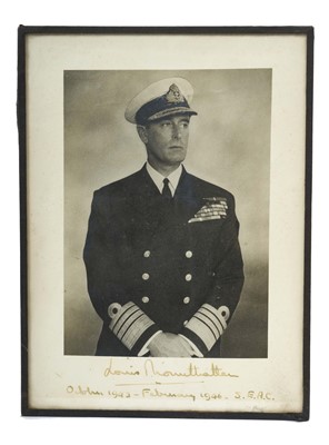 Lot 11 - The Right Honourable The Earl Mountbatten of Burma signed presentation portrait photograph