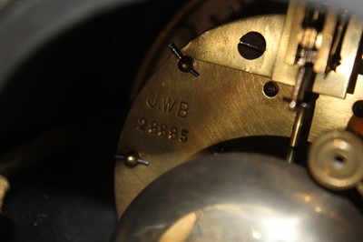 Lot 602 - Victorian  black slate and veined marble clock by  J.W. Benson, Ludgate Hill, London