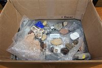 Lot 2863 - Collection of fossils, rock and mineral...