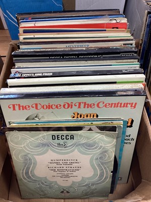 Lot 2234 - Four boxes of LP records and some boxed sets on the Decca label, including Mozart, Rachmaninov, Beethoven, Chopin, Tchaikovsky, Joan Sutherland etc. Many releases on the Decca Eclipse label and oth...