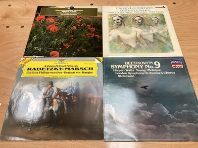 Lot 2234 - Four boxes of LP records and some boxed sets on the Decca label, including Mozart, Rachmaninov, Beethoven, Chopin, Tchaikovsky, Joan Sutherland etc. Many releases on the Decca Eclipse label and oth...