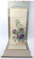 Lot 2846 - Fine quality antique Japanese hanging scroll,...