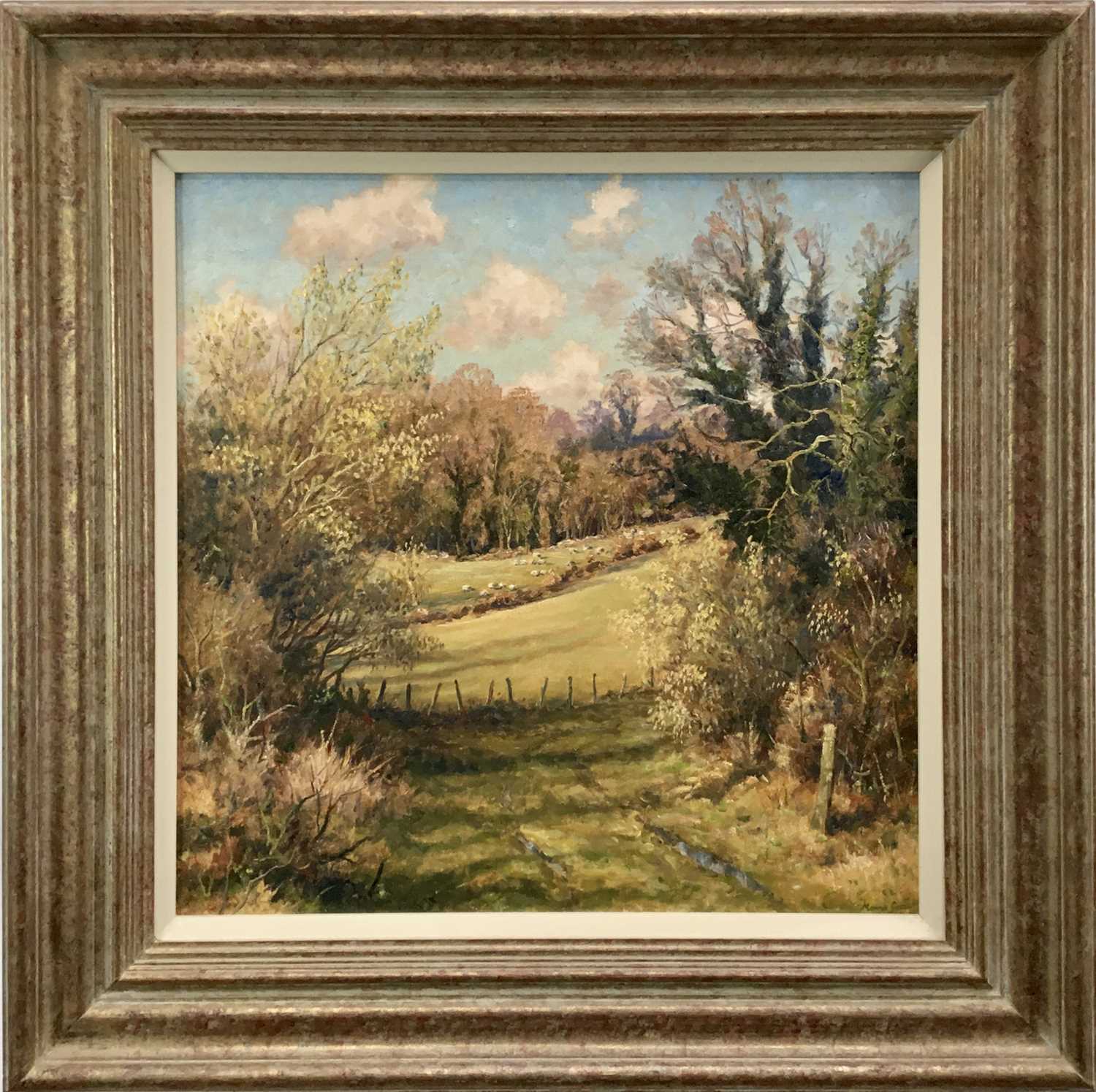 Lot 4 - Mervyn Goode (b. 1948) oil on canvas, landscape