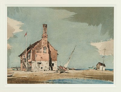 Lot 811 - Arthur Edward Davies (1893-1989) watercolour - Moot Hall, Aldeburgh