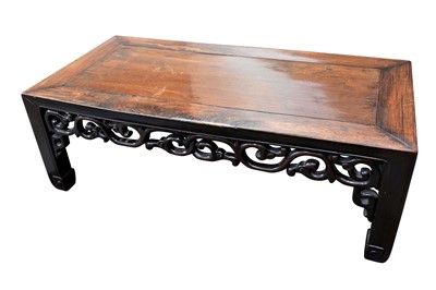 Lot 1144 - 19th century Chinese hardwood low table