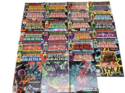 Lot 207 - Marvel Comics Battlestar Galactica (1979-81) Complete run #1-23. American price variants