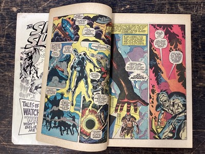 Lot 201 - Marvel Comics Silver Surfer (1968 to 1970). Incomplete run from issue 2 - 18, missing issues 4, 13, 15 and 16. Includes issue 2 the first apperance of Brotherhood of Badoon, issue 3 first apperance...