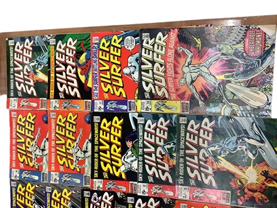 Lot 201 - Marvel Comics Silver Surfer (1968 to 1970). Incomplete run from issue 2 - 18, missing issues 4, 13, 15 and 16. Includes issue 2 the first apperance of Brotherhood of Badoon, issue 3 first apperance...