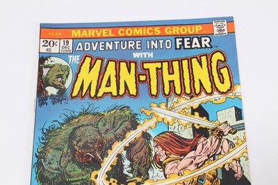 Lot 198 - Adventure Into Fear with Man-Thing #19 (1972) First appearance of Howard the Duck + Man-Thing