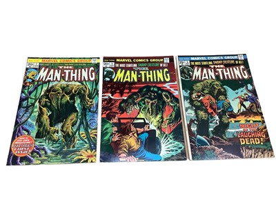 Lot 205 - (1974) Marvel Comics The Most Startling Swamp Creature Of All Time The Man-Thing #1(second appearance of Howard The Duck and First time Man-Thing featured in his own title. Daredevil, Black Widow a...