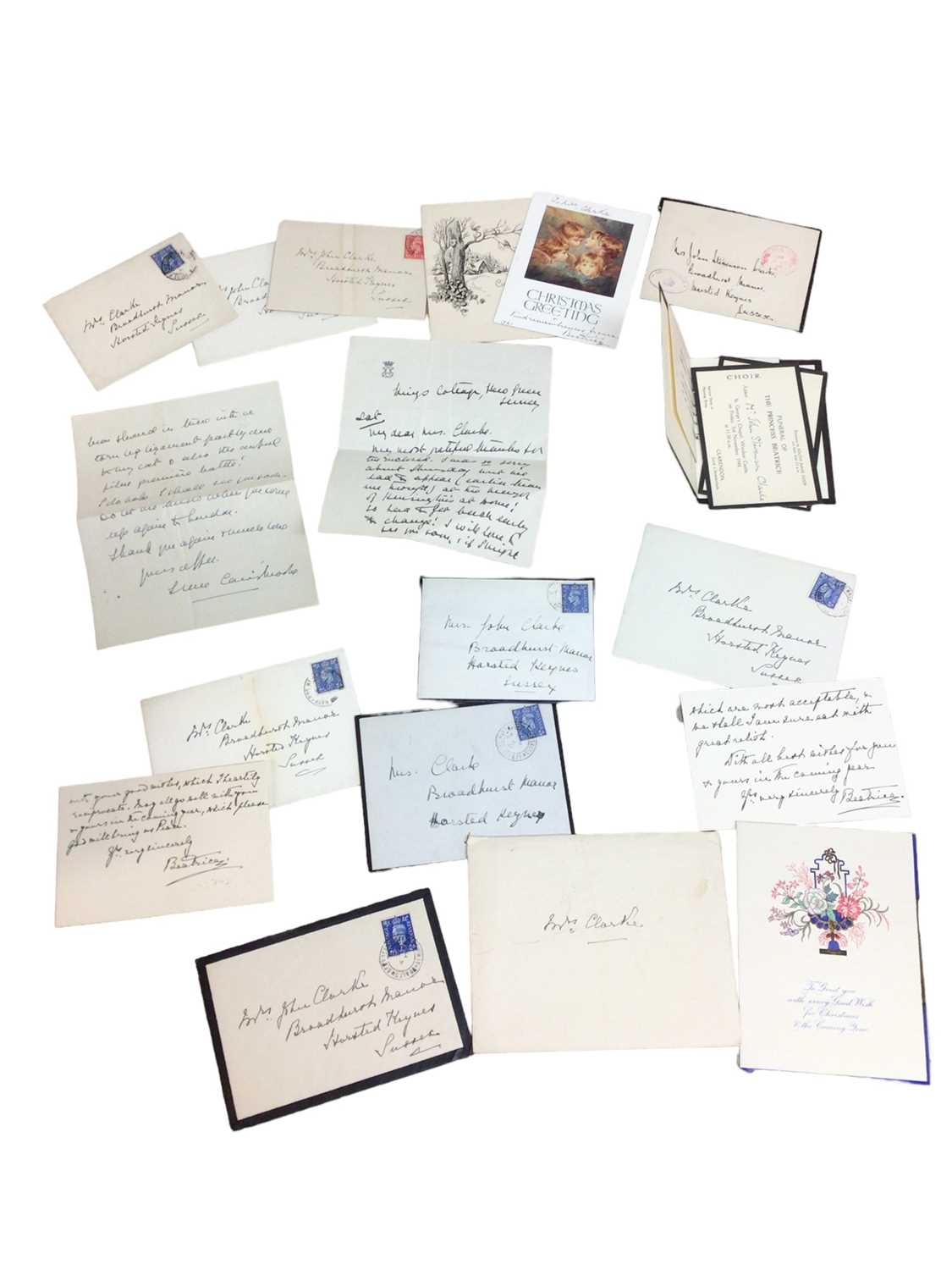 Lot 76 - H.R.H. Princess Beatrice (1857-1944), collection of 1940s wartime letters and Christmas cards
