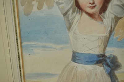 Lot 1342 - After George Romney (1734-1802) watercolour - Charles Boone son of Charles Boone M.P., 31.5cm x 24.5cm, in glazed gilt frame