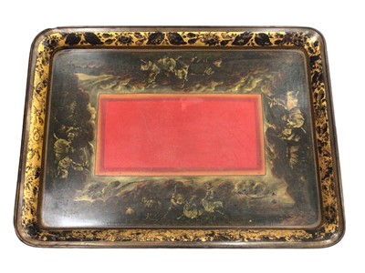 Lot 1083 - Regency papier mâché tray