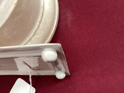 Lot 179 - A rare Birmingham enamel printed snuffer tray, circa 1770-75