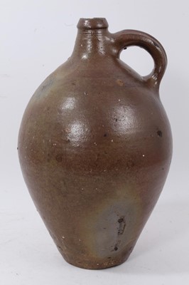 Lot 58 - Large salt glazed stoneware jug with incised number 2 to base of handle