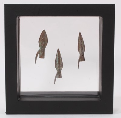 Lot 705 - Group of Ancient Greek bronze arrowheads