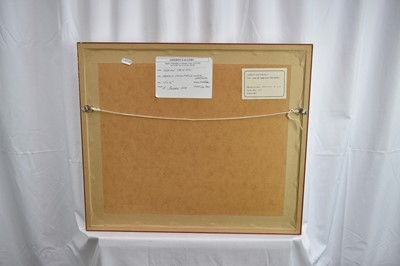 Lot 814 - Adrian Taunton (b.1939) pair of watercolours - Farm and Snowfields Over Mersea and An East Anglian Winter, signed, 26cm x 36cm, in glazed gilt frames