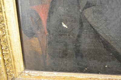 Lot 1326 - J. R. Powell, mid 19th century, oil on canvas - portrait of a gentleman, inscribed on reverse 'Robert Borland...July 1841', 36cm x 31cm, in gilt frame