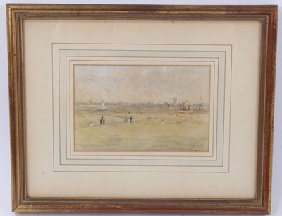 Lot 640 - Attributed to Thomas Churchyard (1798-1865) watercolour, Southwold