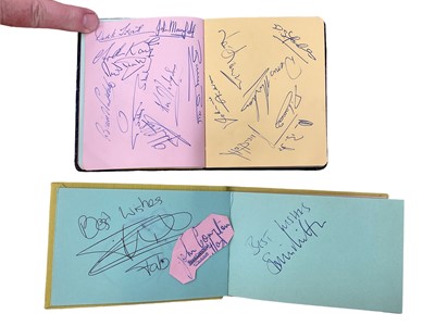 Lot 1406 - Autograph selection in 2 small albums