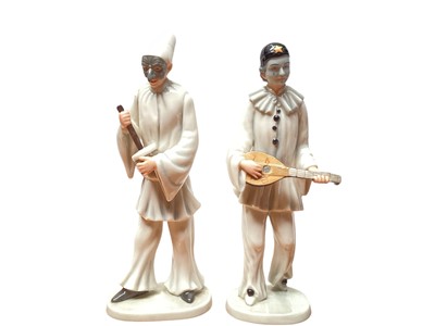 Lot 1108 - A pair of Royal Copenhagen Italian Comedy figures