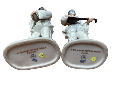 Lot 1108 - A pair of Royal Copenhagen Italian Comedy figures