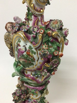 Lot 48 - A pair of Chelsea vases, emblematic of Air, circa 1758-60