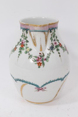 Lot 88 - A Bristol  milk jug, with entwined handle, circa 1775