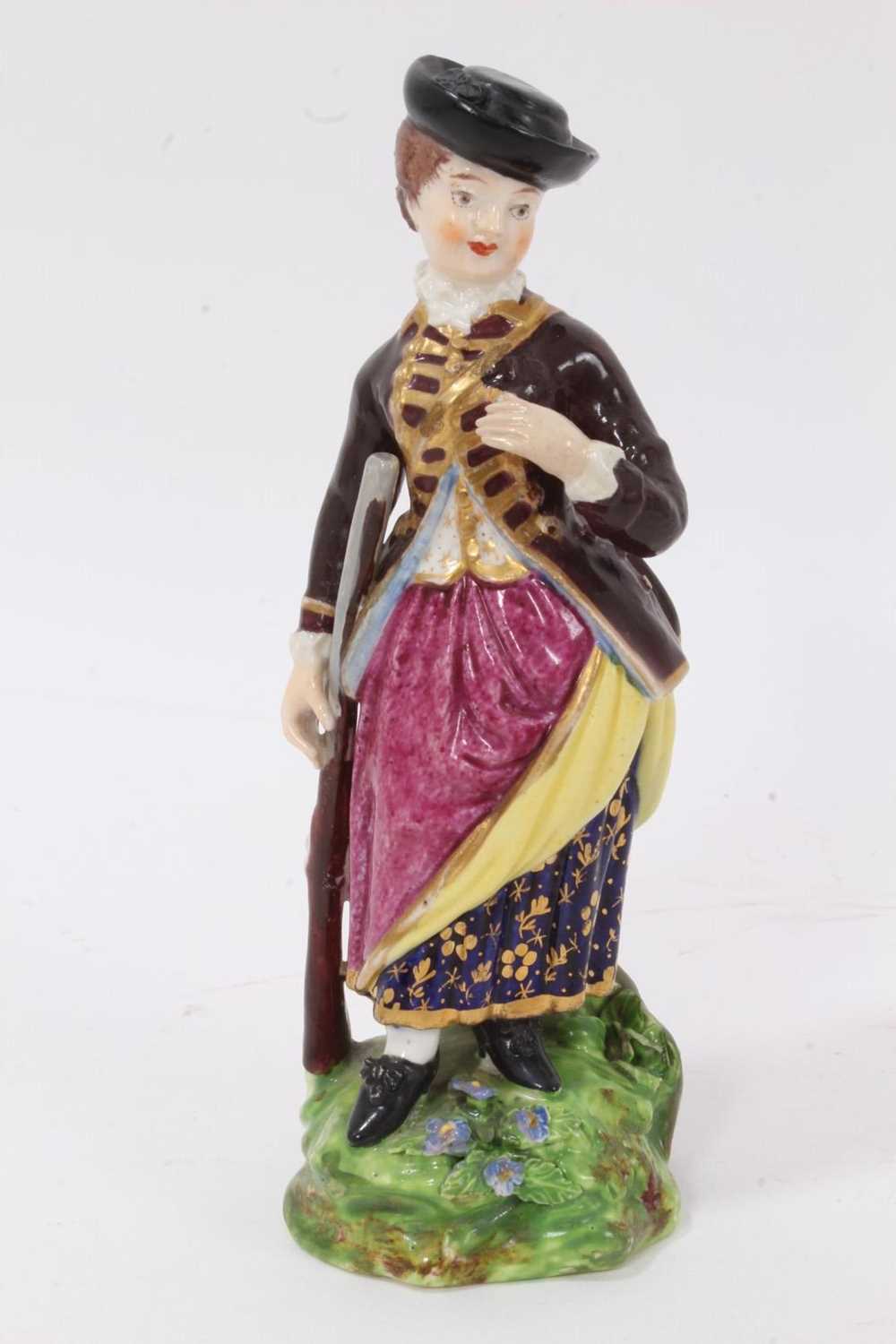 Lot 89 - A Bloor Derby figure of a sportswoman, circa 1820