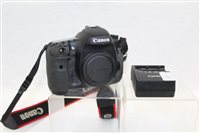 Lot 2878 - Canon EOS 7D Camerasera body, with battery...