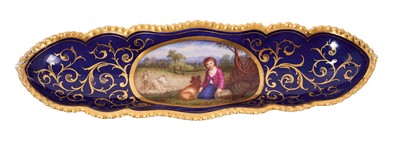 Lot 109 - A Flight, Barr and Barr Worcester pen tray, circa 1815-20