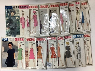 Lot 2124 - Vogue Paris Original dressmaking patterns, mainly 1960s and uncut.  Designers including Dior, Givenchy, Emanuel