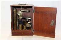 Lot 2743 - Large 'Society of Arts' pattern microscope and...