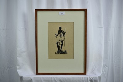 Lot 1001 - *Blair Hughes-Stanton (1902-1981) Figure from Comus, wood engraving 1931, signed, numbered 9/12, dated and titled in pencil, 25cm x 17cm, in glazed frame