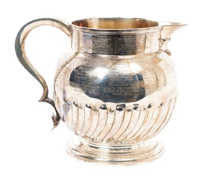 Lot 259 - Large Victorian silver jug.