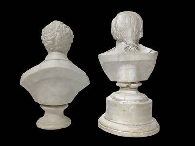 Lot 636 - 19th century Parian bust of Byron