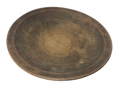 Lot 1131 - Large 18th/19th century sycamore dairy bowl, 63cm diameter