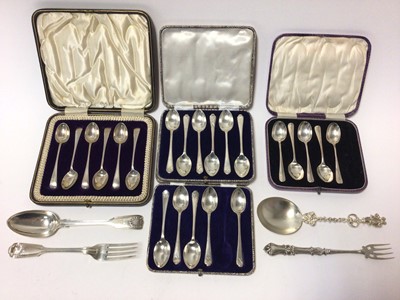 Lot 222 - Selection of miscellaneous silver flatware