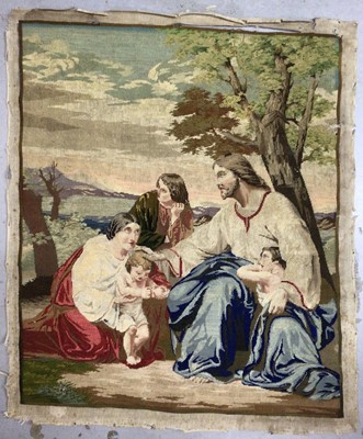 Lot 279 - 19th century tapestry of a religious scene