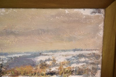 Lot 856 - Manner of Edward Seago (1910-1974) oil on board - Winter Landscape near Norwich, labels verso, 36cm x 45cm, in gilt frame