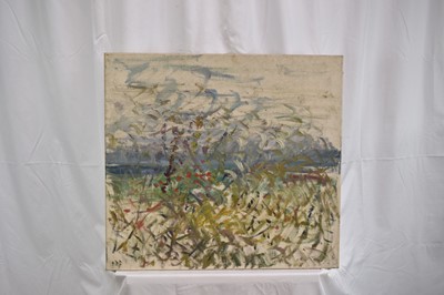 Lot 932 - Elinor Bellingham-Smith (1906-1988) oil on canvas - Landscape, initialled, 56cm x 61cm, unframed