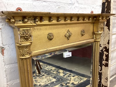 Lot 1194 - Regency gilt gesso pier mirror