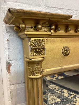 Lot 1194 - Regency gilt gesso pier mirror