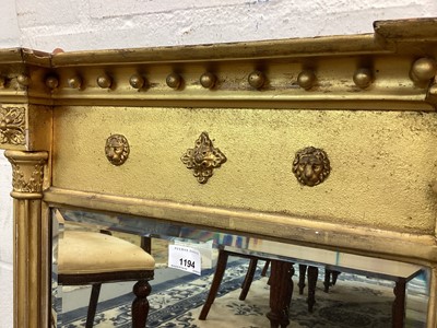 Lot 1194 - Regency gilt gesso pier mirror