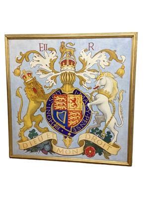 Lot 123 - John Millar Watt (1895-1975) and Mary Watt (1900-1956) oil on canvas, Royal Coat of Arms